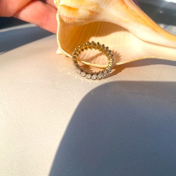 Eternity Ring Marquis Cut CZ Diamond Band NWOT - Picture 3 of 6